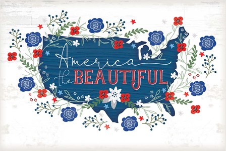 America the Beautiful by Jennifer Pugh art print