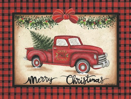 Merry Christmas Truck by Lisa Kennedy art print