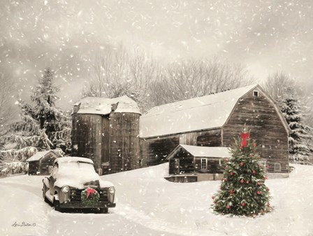 Farmhouse Christmas by Lori Deiter art print