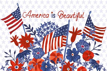 America the Beautiful I by Farida Zaman art print
