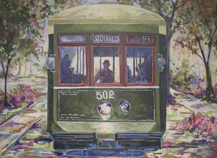 New Orleans Streetcar by ADEL art print
