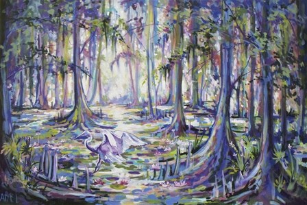 Swamp Bird by ADEL art print
