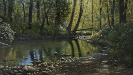 Woodland Creek by Wilhelm J. Goebel art print