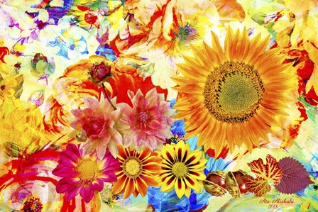 Garden Of Flowers M5 by Ata Alishahi art print