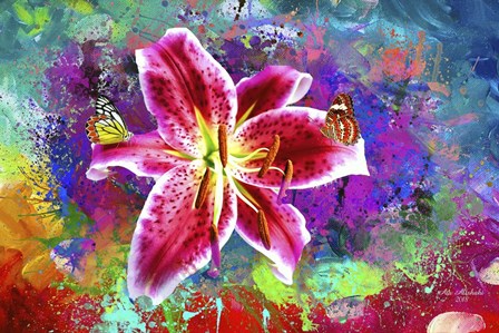 Butterflies Love Flowers by Ata Alishahi art print