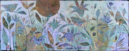 Three Birds In The Garden by Sue Davis art print