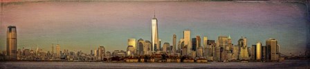 NYC Panoramic At Sunset 4 by Franklin Kearney art print