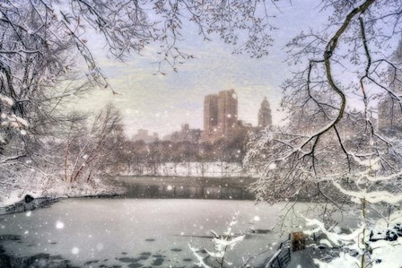 Central Park Storm 3 by Franklin Kearney art print