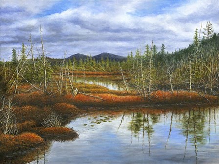 Flames of Fall by John Morrow art print