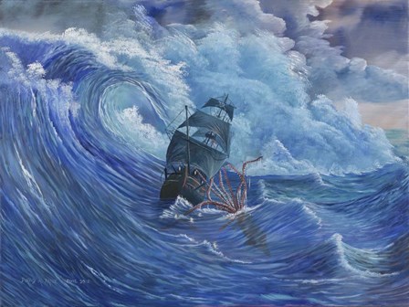 Denizen From The Deep by David A Paine art print