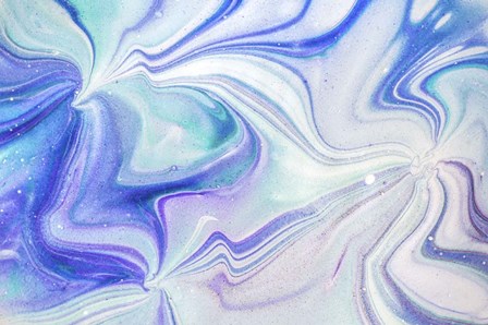 Fluid Acrylic Blue Turquoise by Jenny Rainbow Fine Art art print