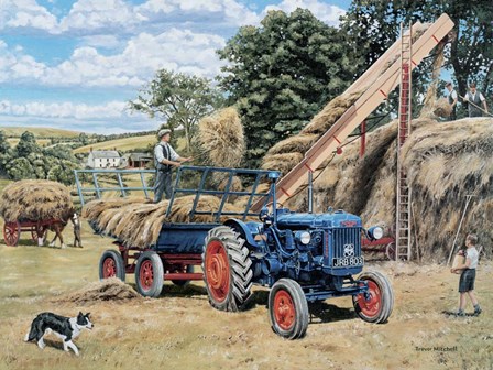 Building A Hayrick by Trevor Mitchell art print