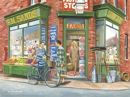 The Corner Shop by Trevor Mitchell art print